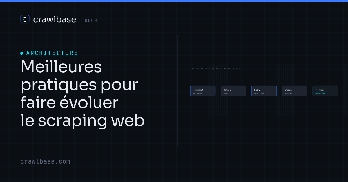 Meilleures pratiques pour faire évoluer le scraping web