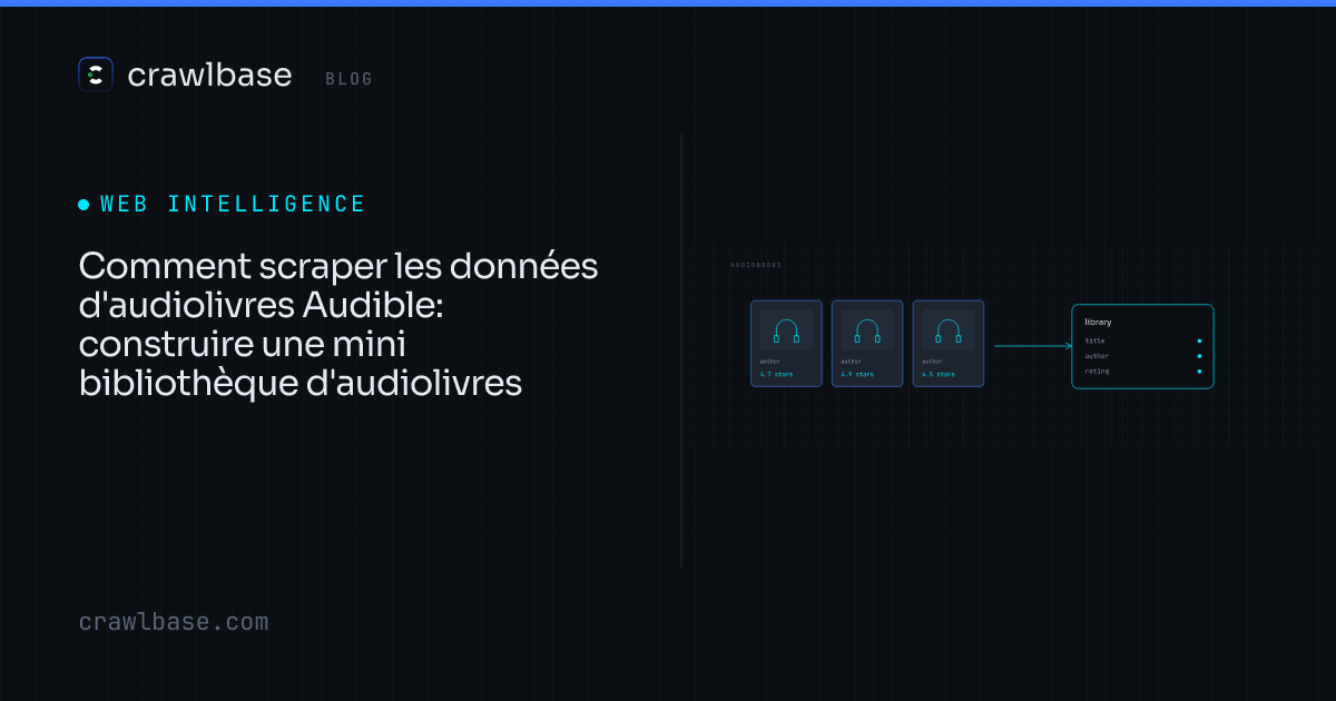 Comment scraper les données d'audiolivres Audible · Crawlbase Blog