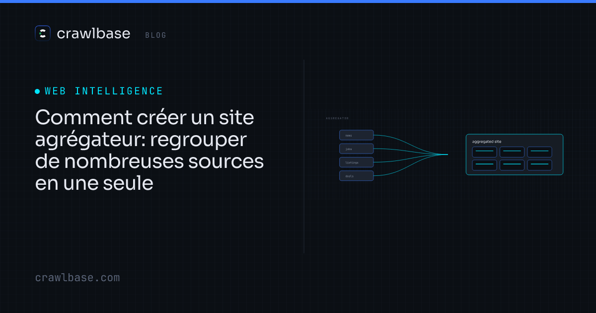 Comment créer un site agrégateur · Crawlbase Blog
