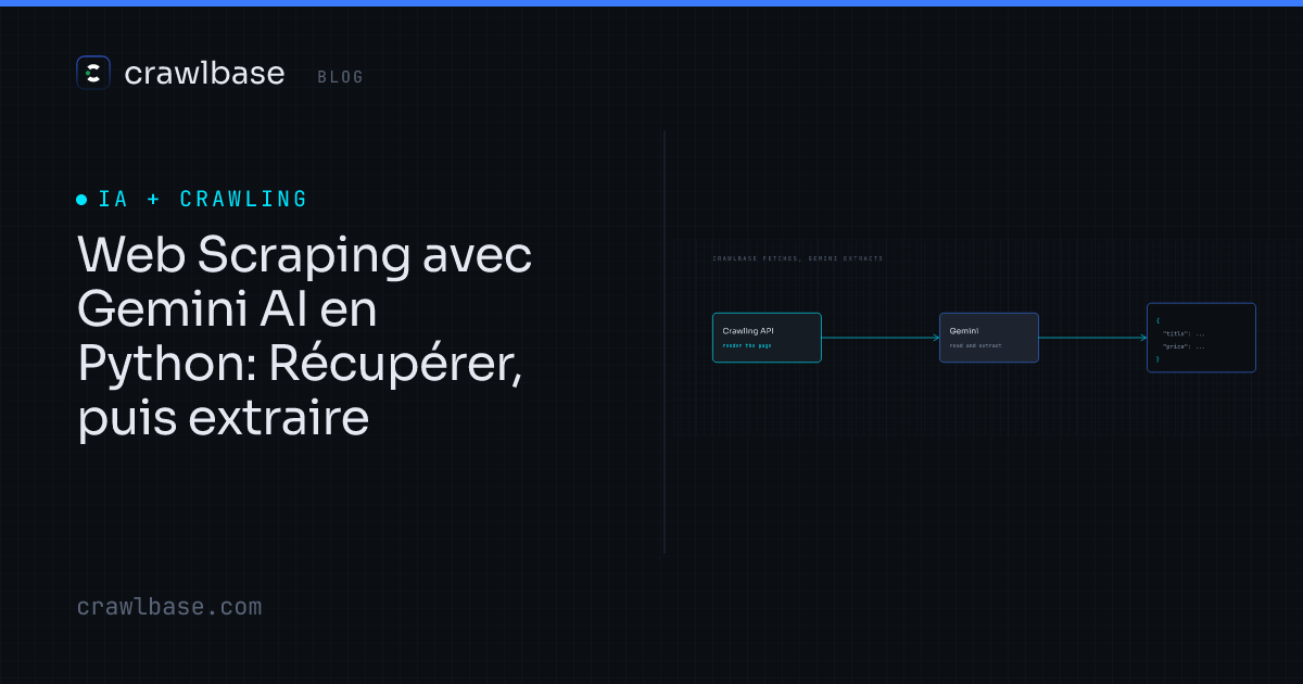 Web Scraping avec Gemini AI en Python · Crawlbase Blog