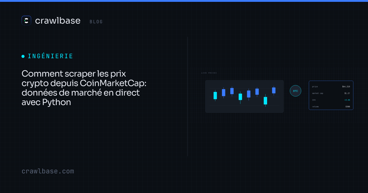 Scraper les prix crypto depuis CoinMarketCap · Crawlbase Blog