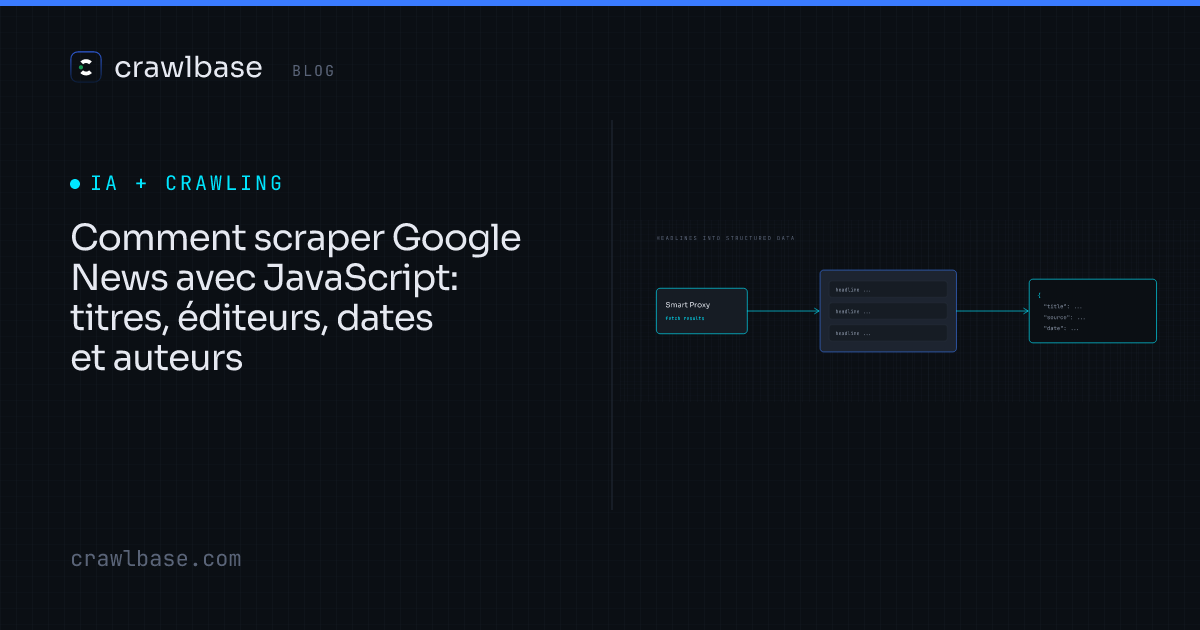 Comment scraper Google News avec JavaScript · Crawlbase Blog
