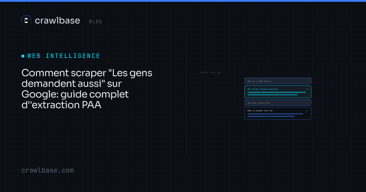 Comment scraper "Les gens demandent aussi" sur Google · Crawlbase Blog