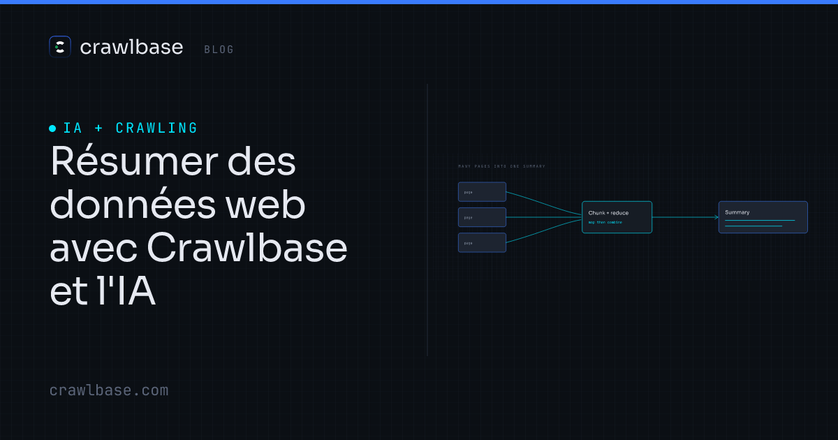 Résumer des données web avec Crawlbase et l'IA · Crawlbase Blog