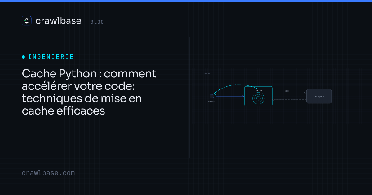 Cache Python : comment accélérer votre code · Crawlbase Blog