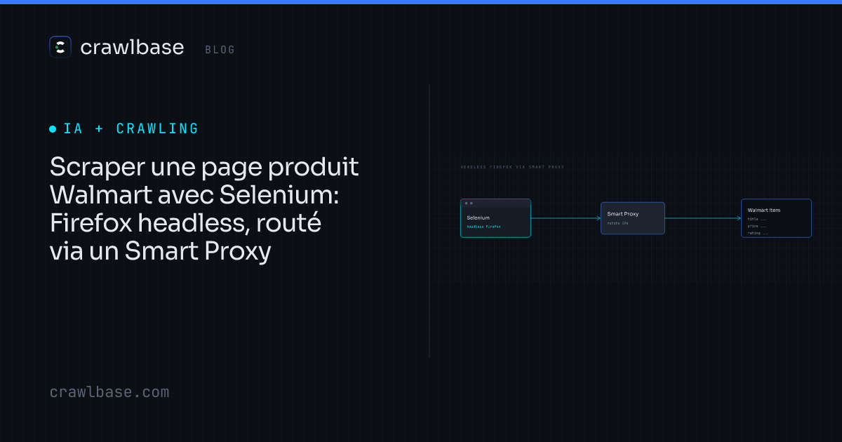 Scraper une page produit Walmart avec Selenium · Crawlbase Blog