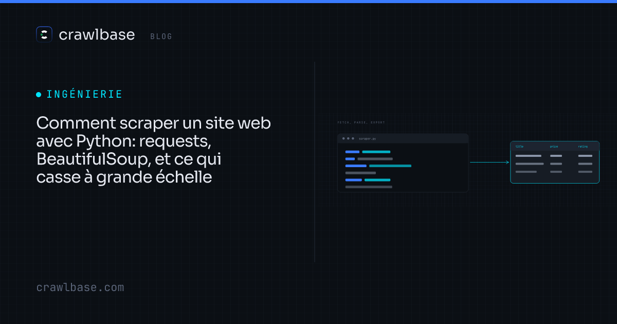 Comment scraper un site web avec Python · Crawlbase Blog
